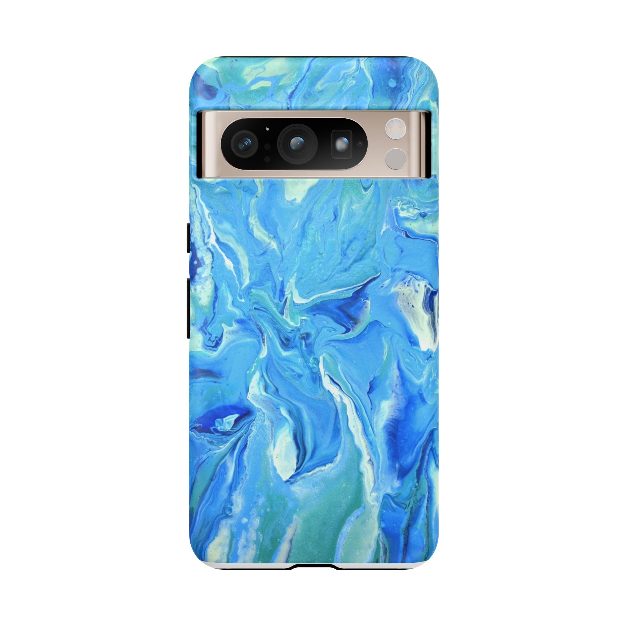 Blue Marble Tough Phone Case — Ocean Swirl Protective iPhone Cover