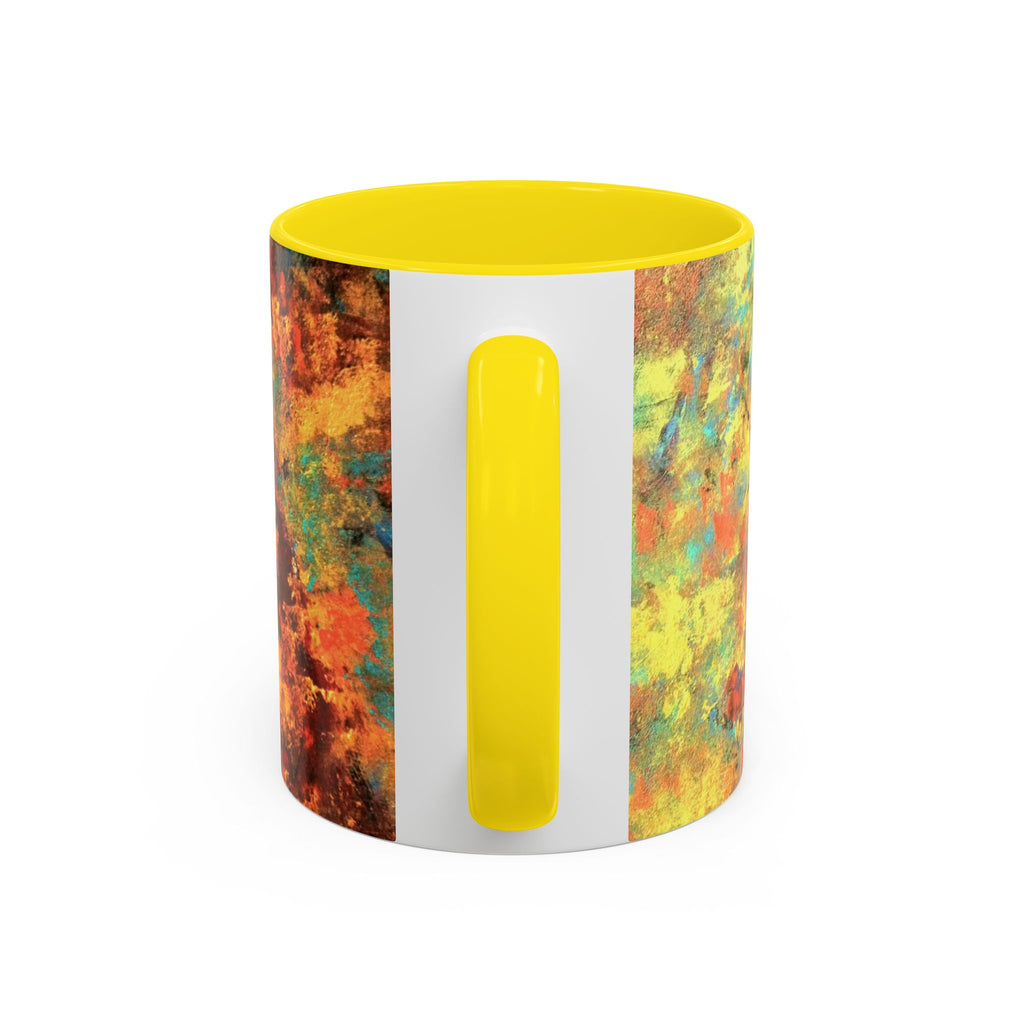 Abstract Autumn Swirl Coffee Mug — Colorful Fall Accent 11/15oz
