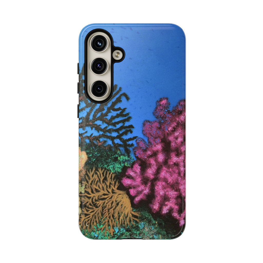 Coral Reef Tough Phone Case — Underwater Ocean Art iPhone Protector