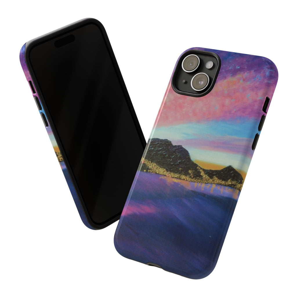Sunset Mountain Landscape Phone Case — Colorful Sky Tough Case
