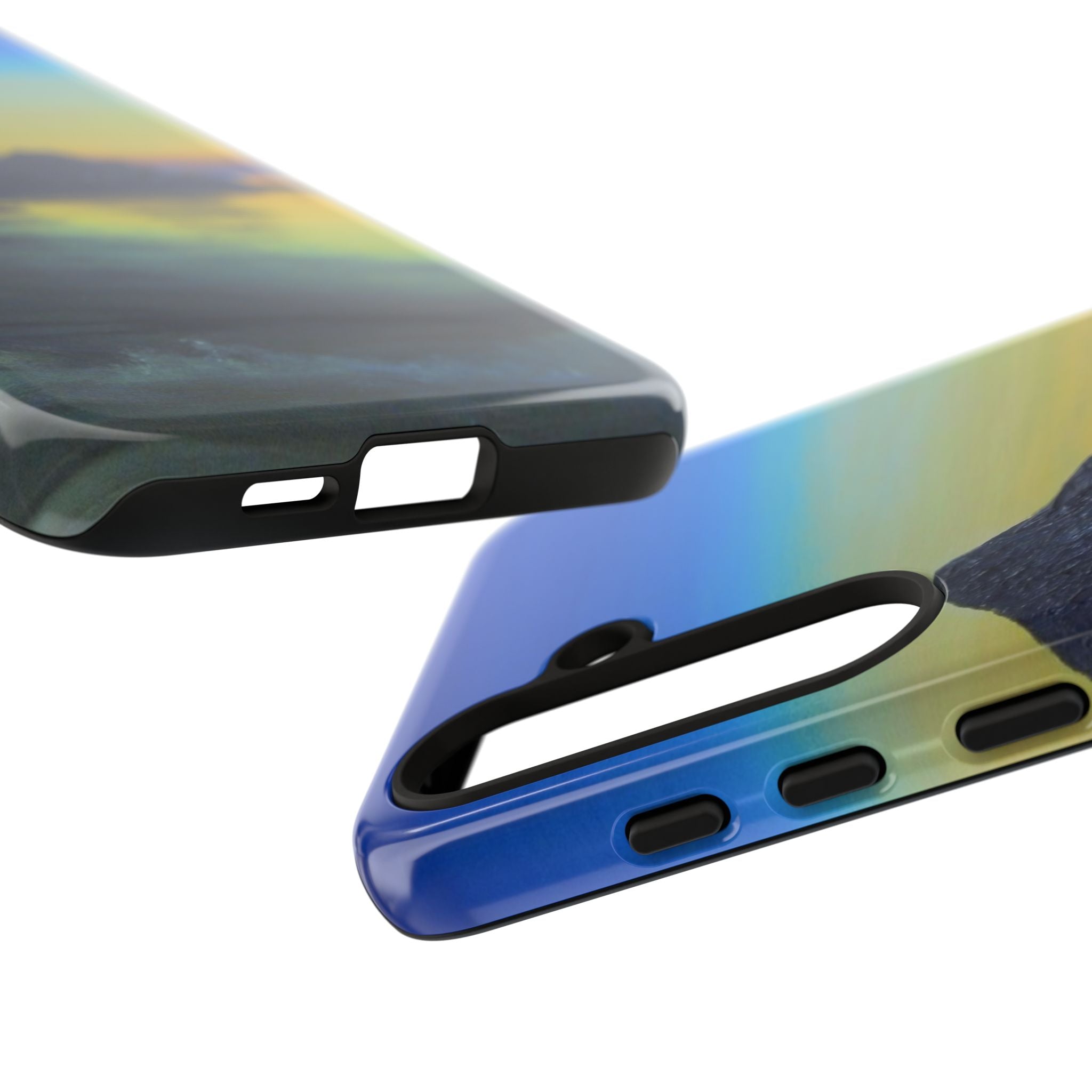 Sunset Cove Phone Case — Durable Protective Tough Case with Tranquil Beach Landscape