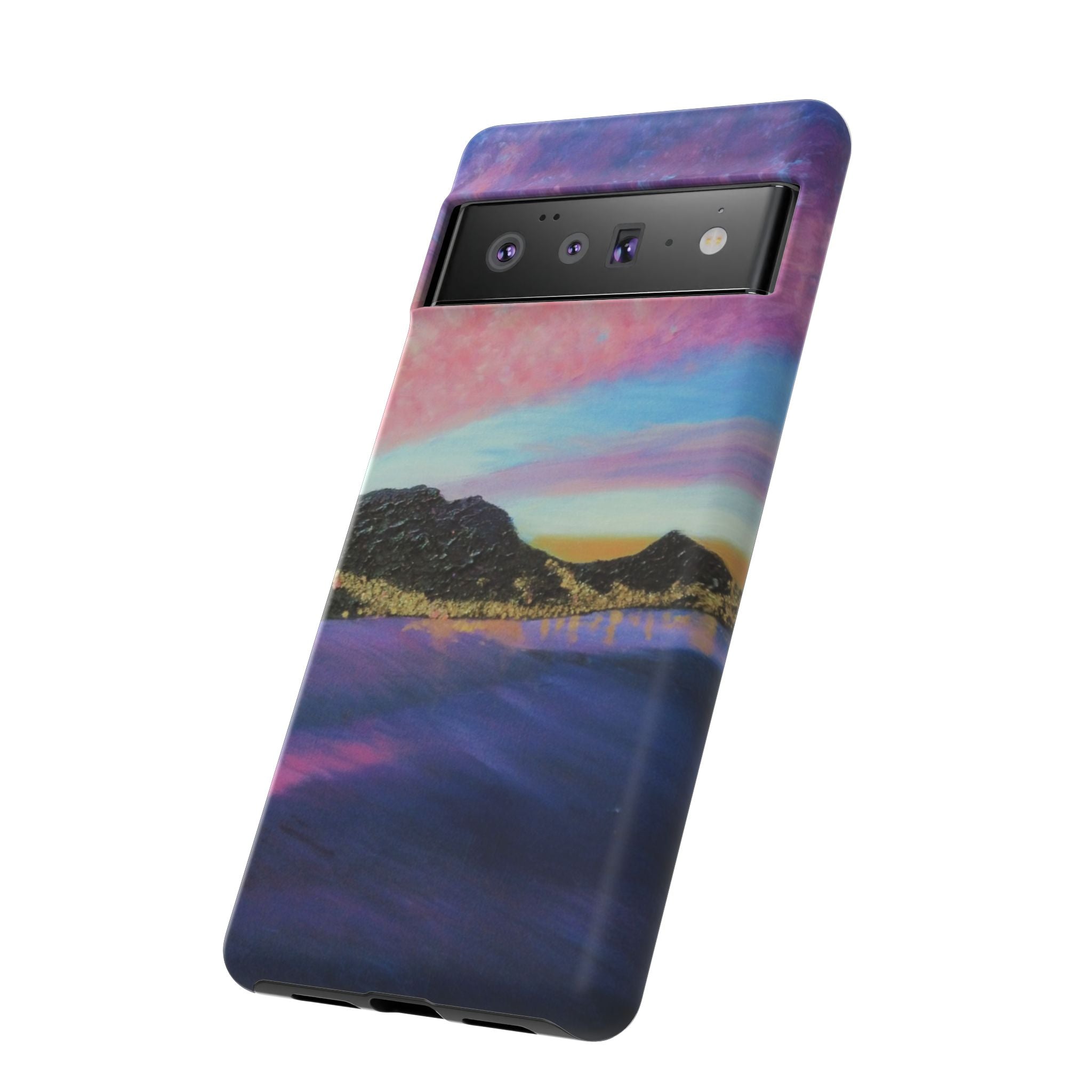 Sunset Mountain Landscape Phone Case — Colorful Sky Tough Case