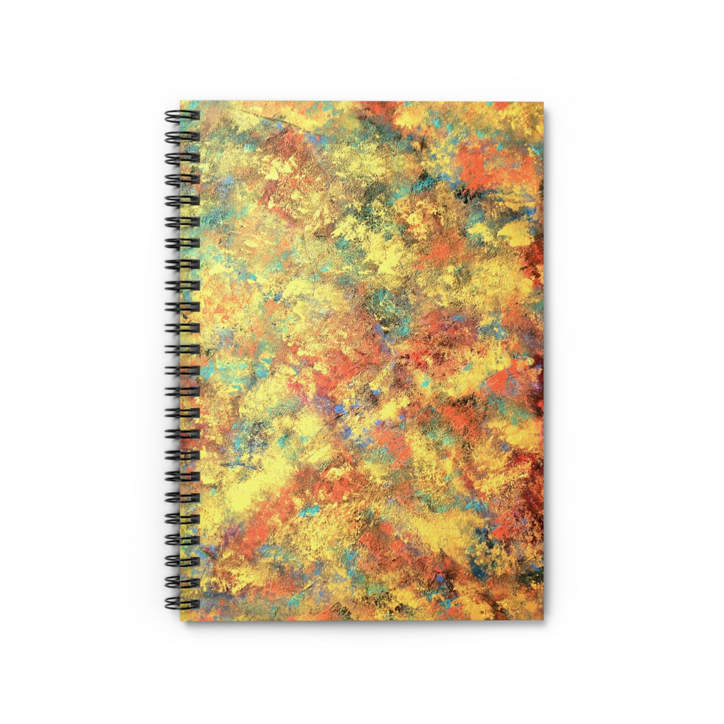 Autumn Abstract Spiral Notebook — Ruled Lined Journal for Notes & Sketches