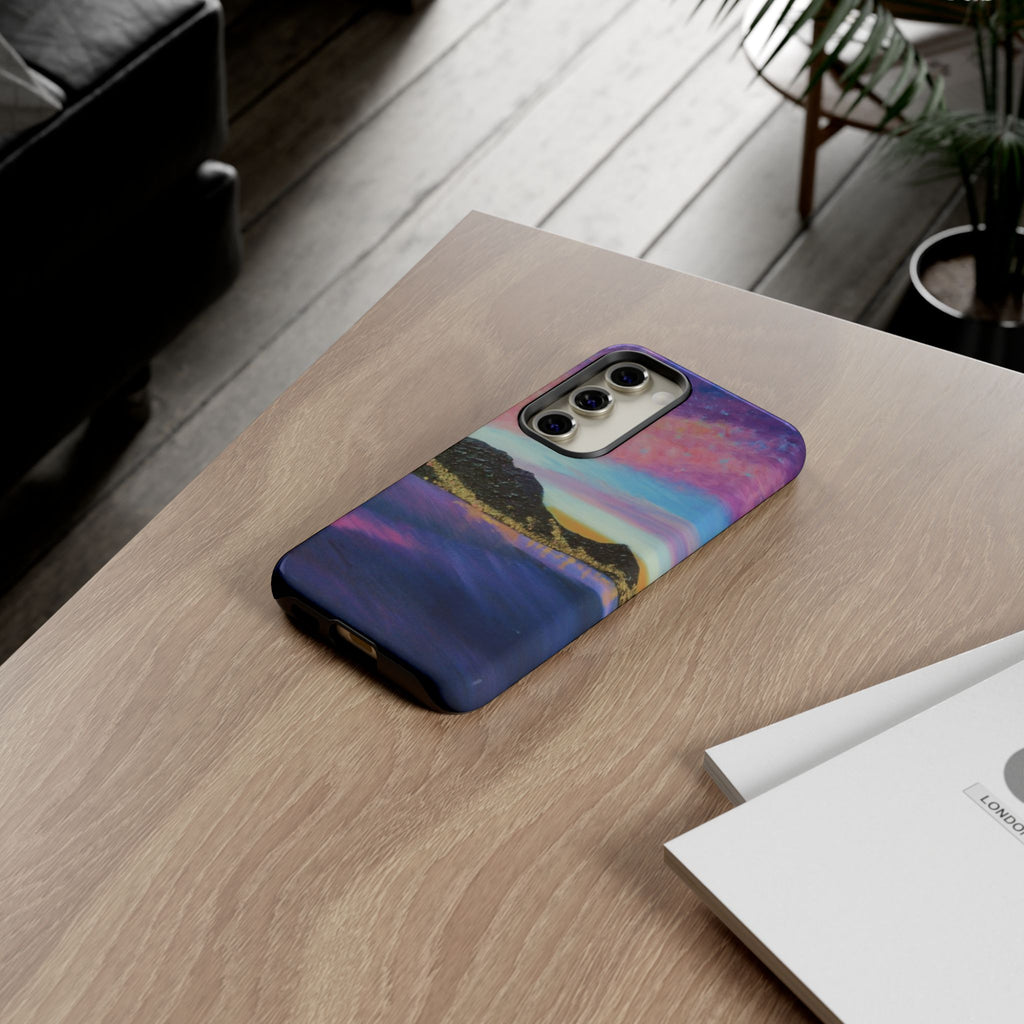 Sunset Mountain Landscape Phone Case — Colorful Sky Tough Case