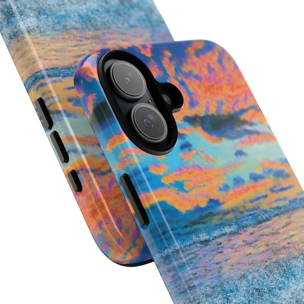 Beach Sunset Phone Case — Tropical Ocean Waves Protective iPhone Cover