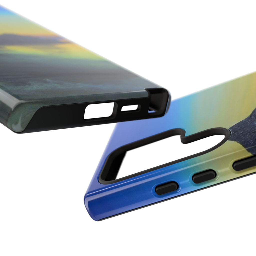 Sunset Cove Phone Case — Durable Protective Tough Case with Tranquil Beach Landscape