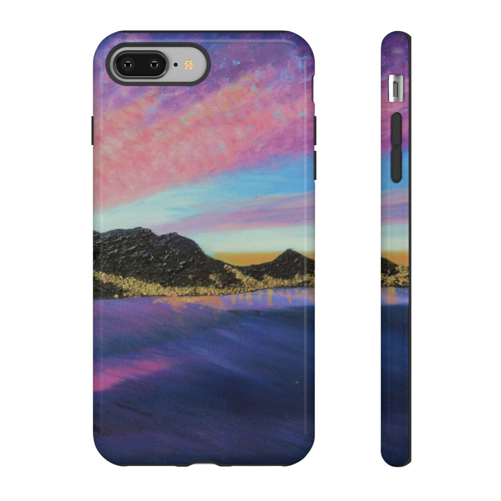 Sunset Mountain Landscape Phone Case — Colorful Sky Tough Case