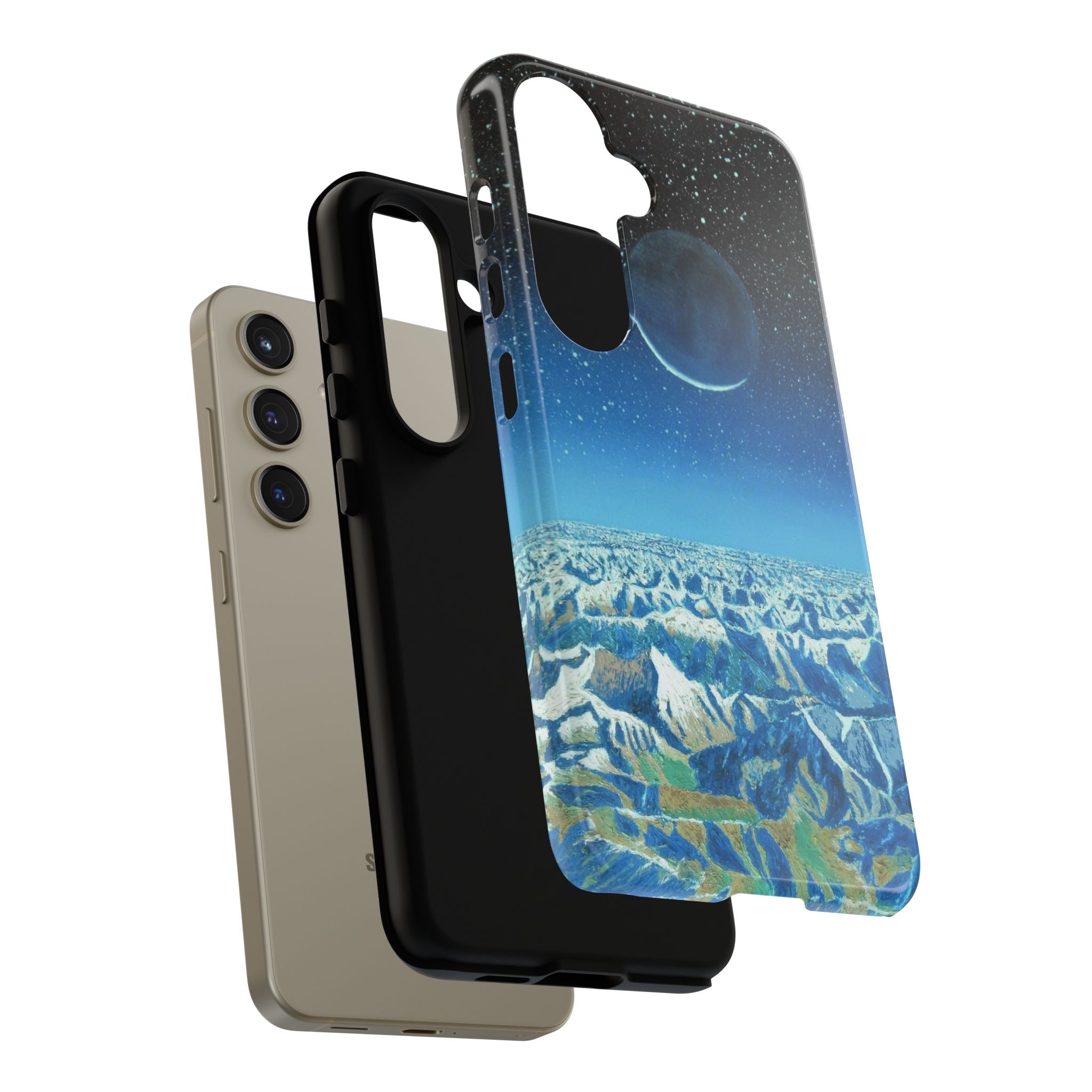 Moon- Himalayas Phone Case — Night Sky Crescent Moon Protective Tough Case