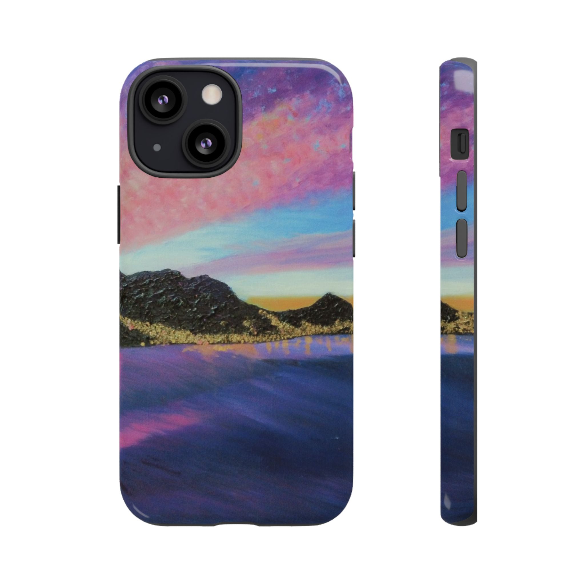 Sunset Mountain Landscape Phone Case — Colorful Sky Tough Case