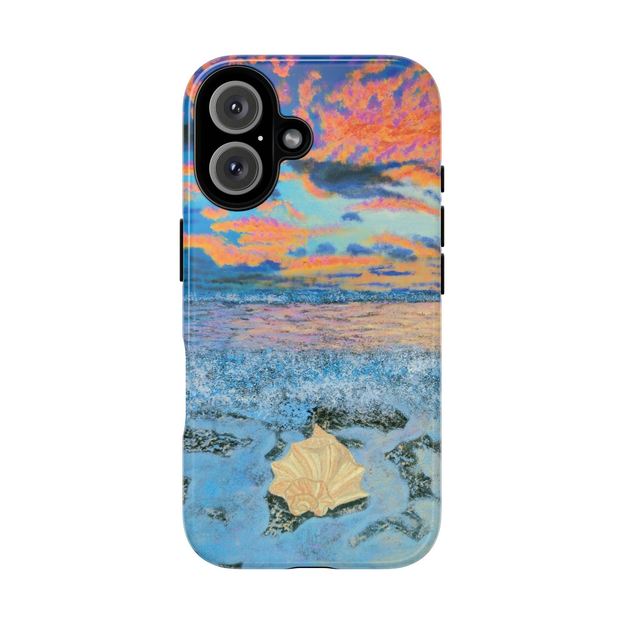 Beach Sunset Phone Case — Tropical Ocean Waves Protective iPhone Cover