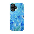 Blue Marble Tough Phone Case — Ocean Swirl Protective iPhone Cover