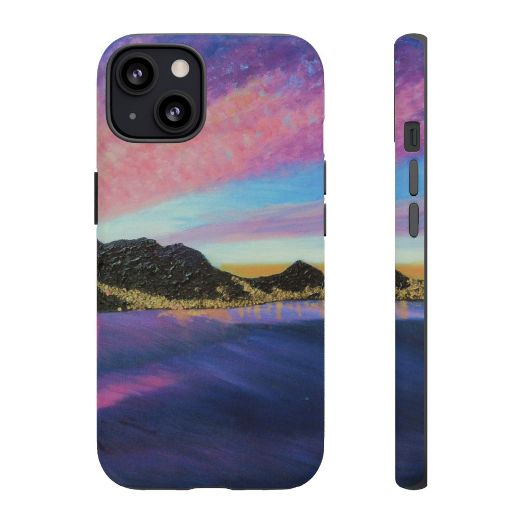 Sunset Mountain Landscape Phone Case — Colorful Sky Tough Case