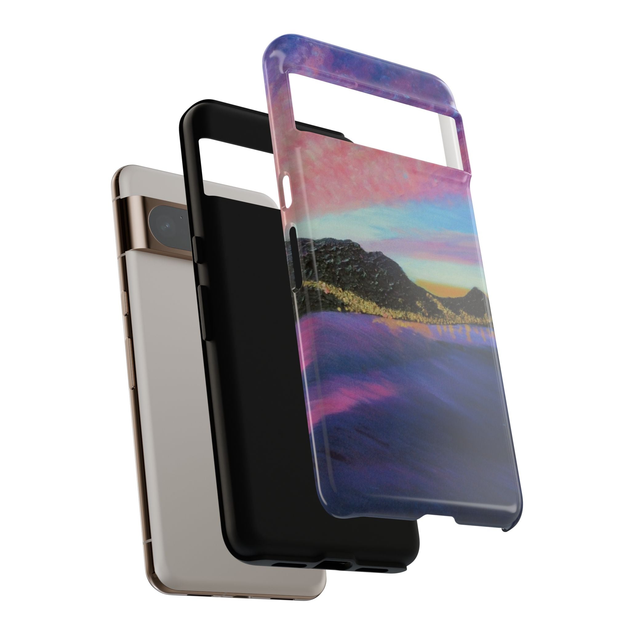 Sunset Mountain Landscape Phone Case — Colorful Sky Tough Case