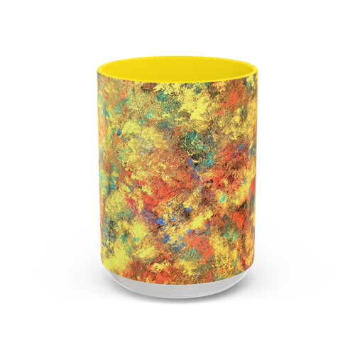 Abstract Autumn Swirl Coffee Mug — Colorful Fall Accent 11/15oz