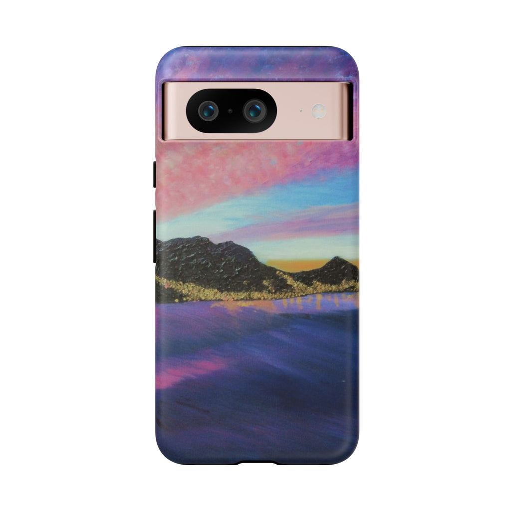 Sunset Mountain Landscape Phone Case — Colorful Sky Tough Case