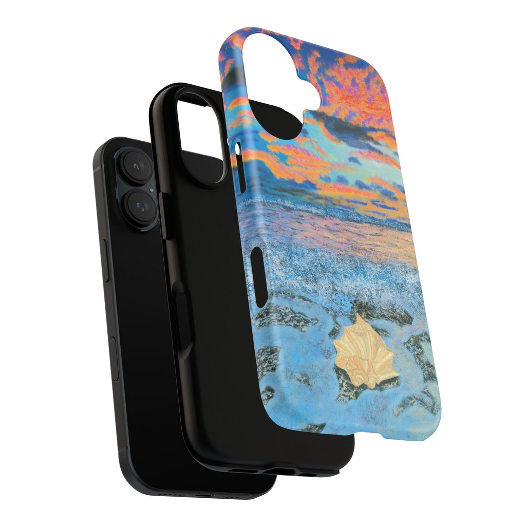 Beach Sunset Phone Case — Tropical Ocean Waves Protective iPhone Cover