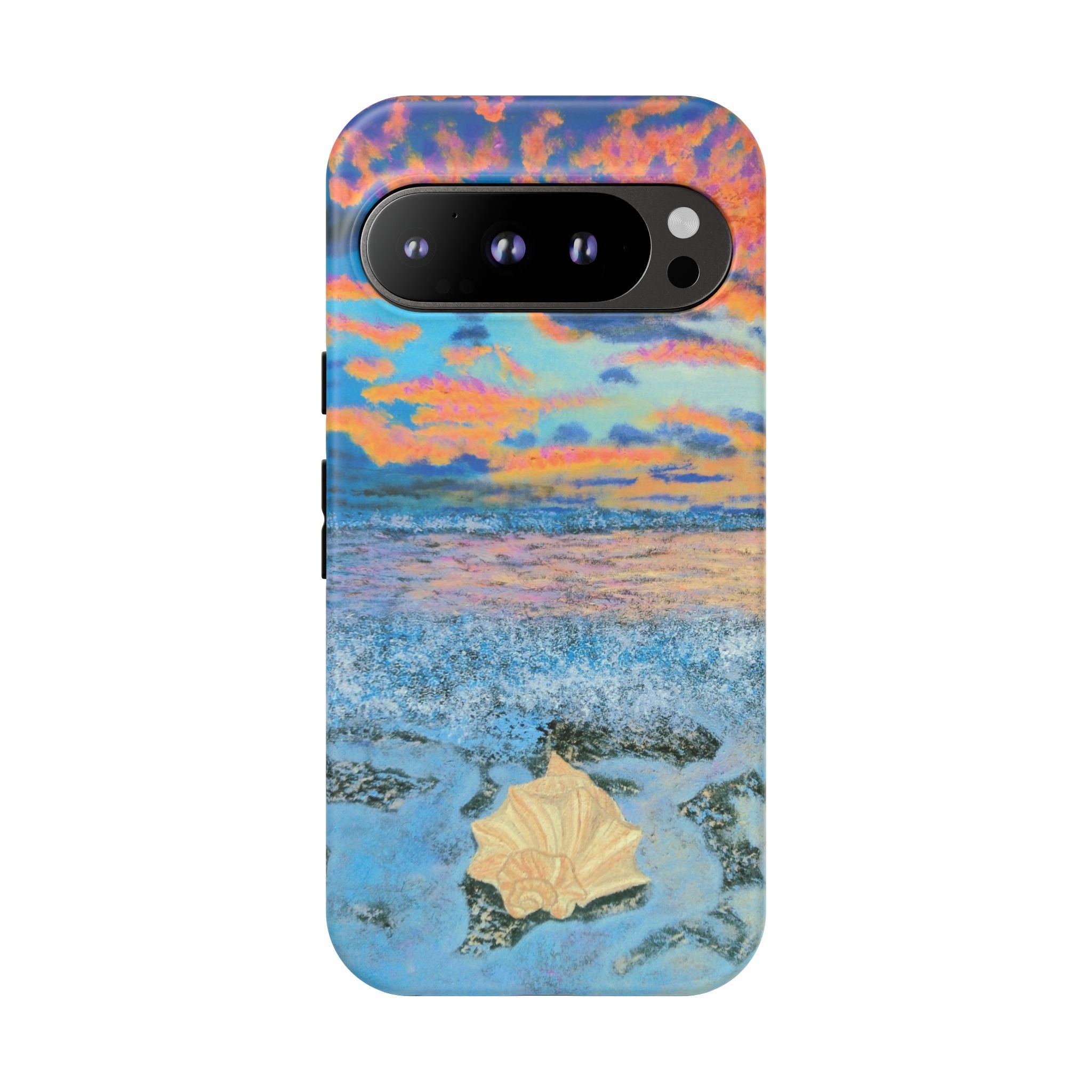 Beach Sunset Phone Case — Tropical Ocean Waves Protective iPhone Cover