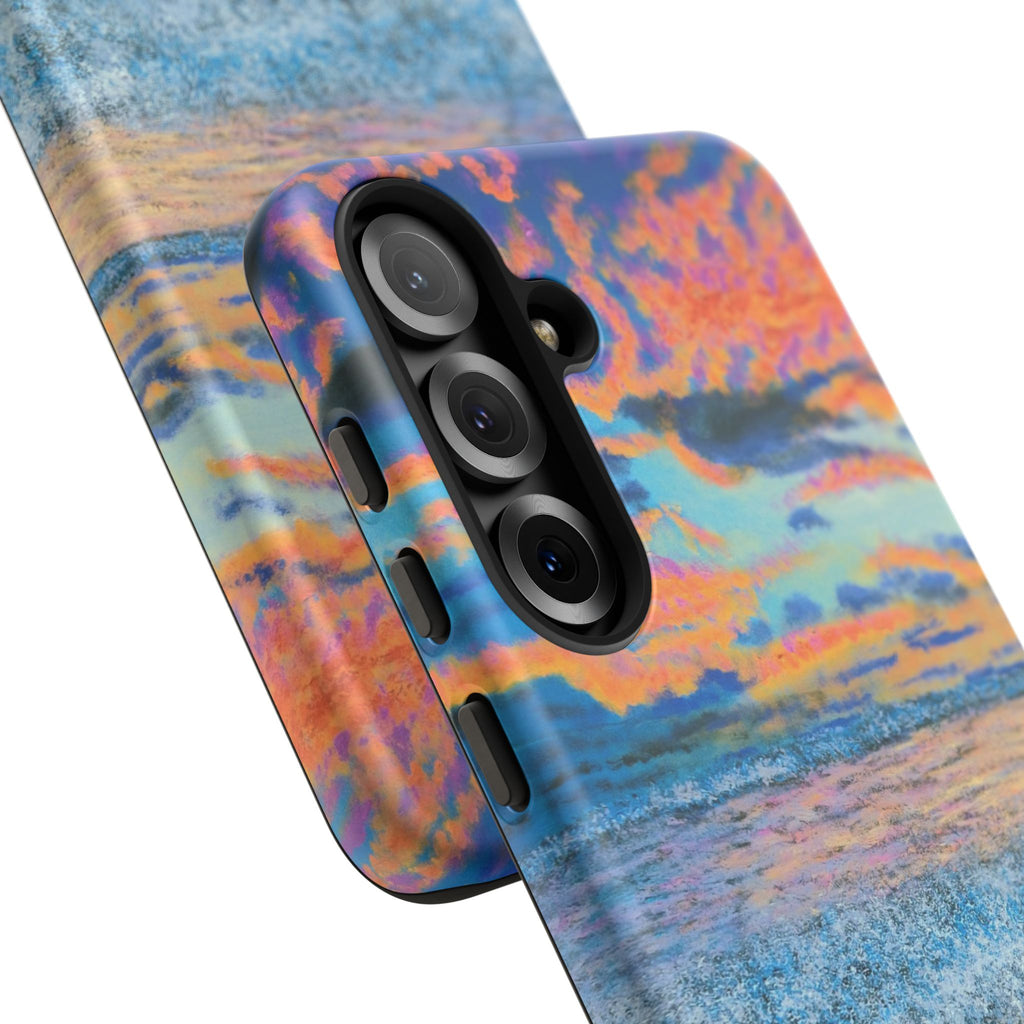 Beach Sunset Phone Case — Tropical Ocean Waves Protective iPhone Cover