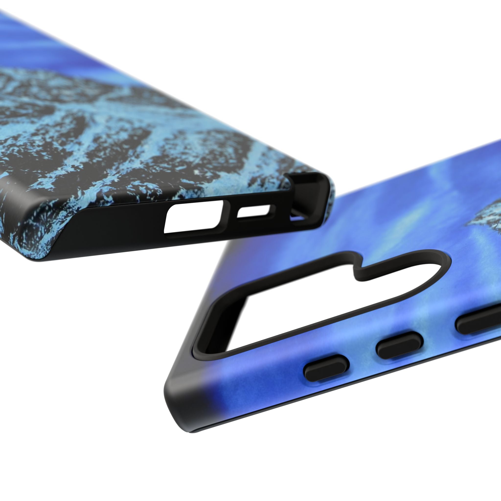 Mountain Peak Blue Tough Phone Case — Rugged Protective iPhone Cover