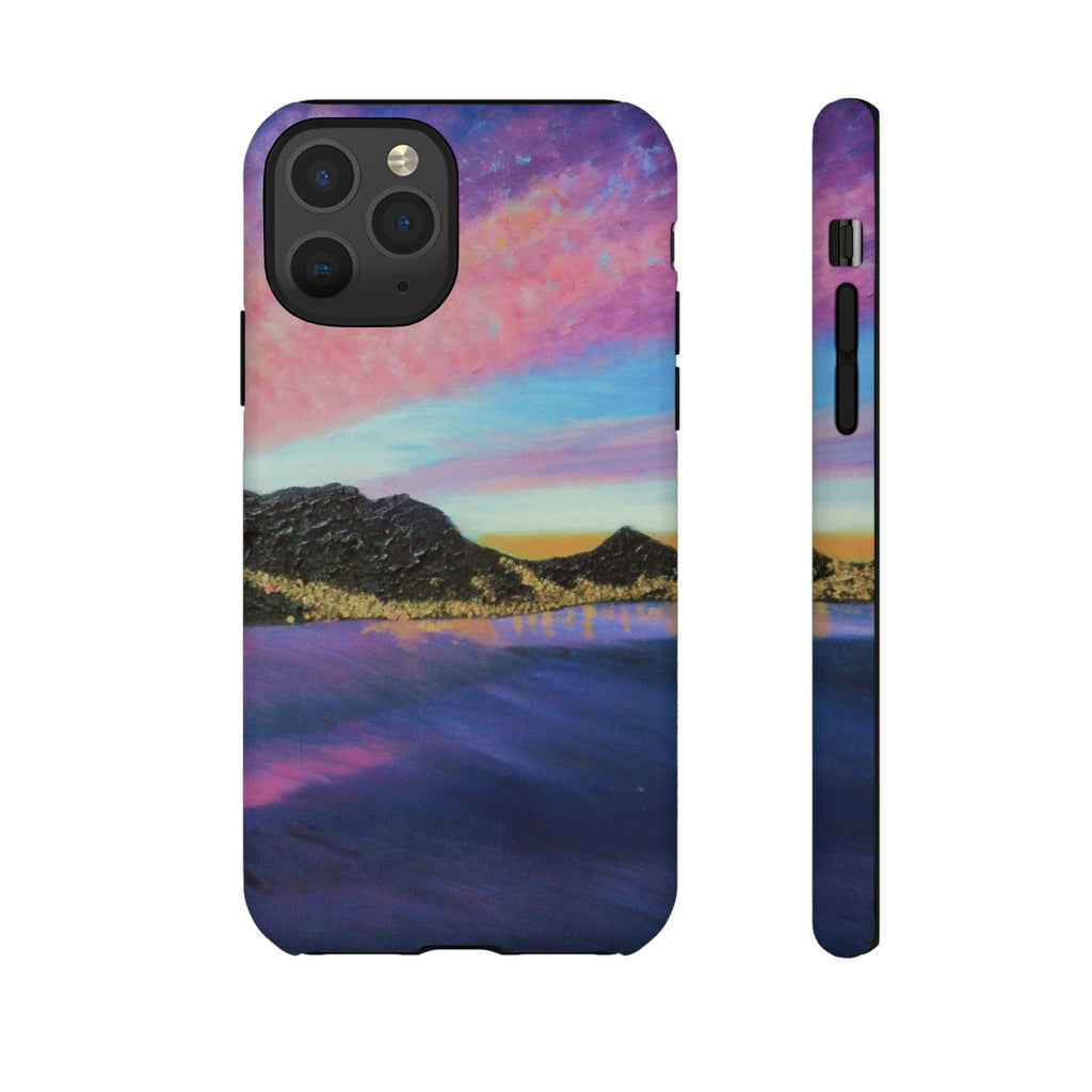 Sunset Mountain Landscape Phone Case — Colorful Sky Tough Case