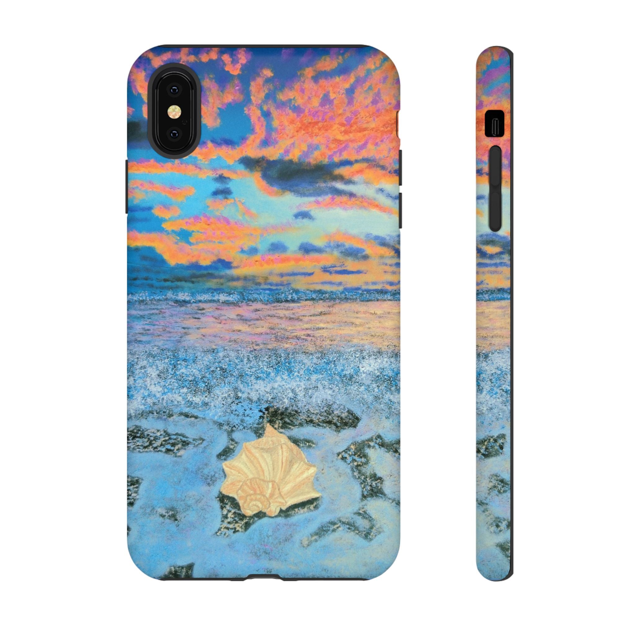 Beach Sunset Phone Case — Tropical Ocean Waves Protective iPhone Cover