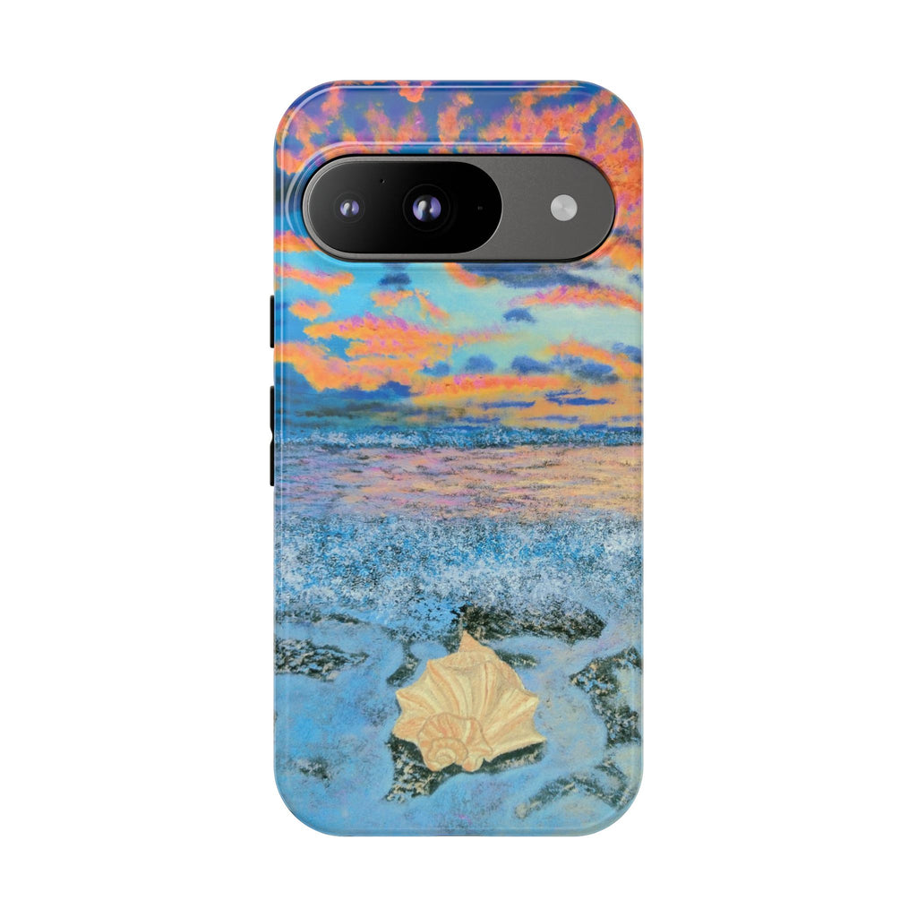 Beach Sunset Phone Case — Tropical Ocean Waves Protective iPhone Cover