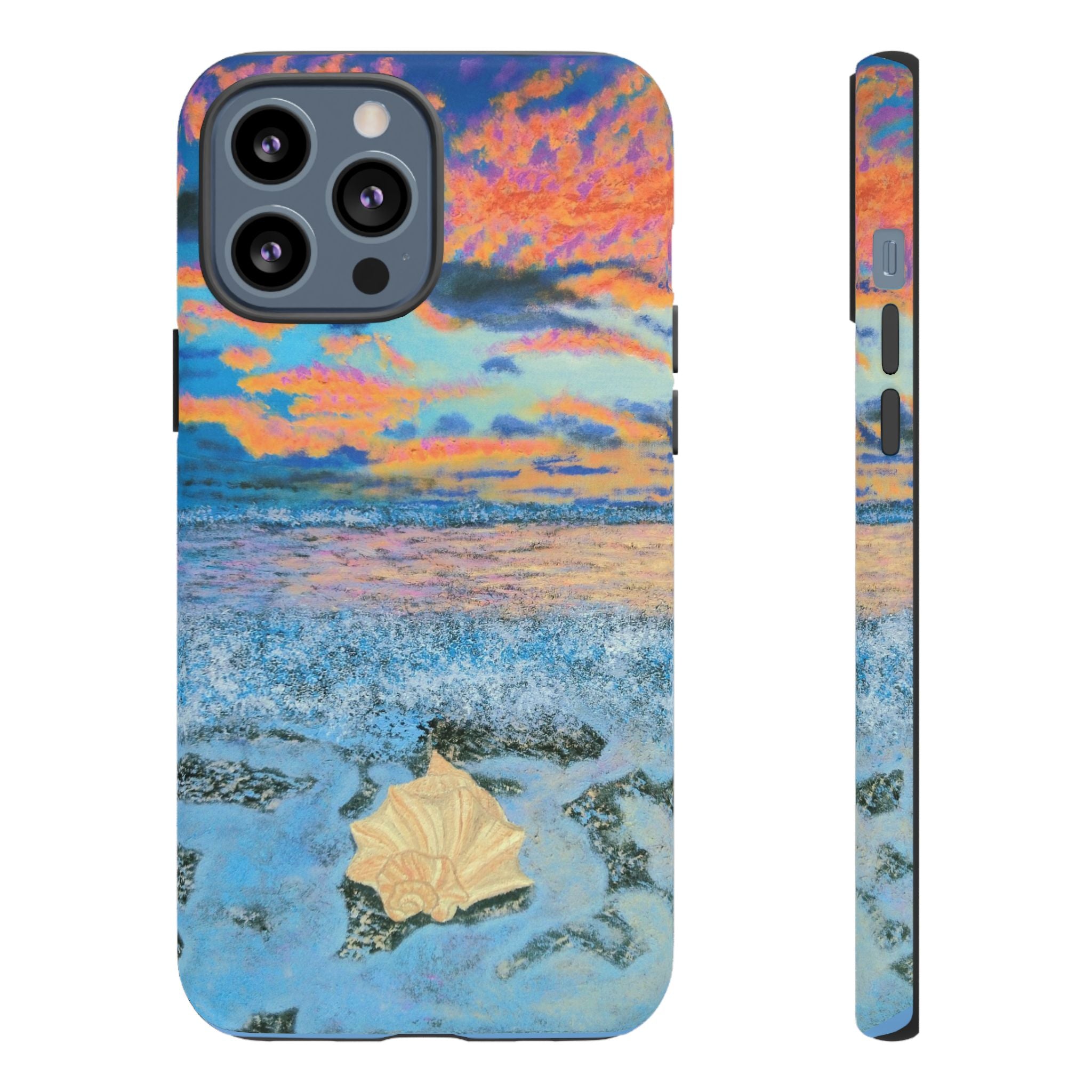 Beach Sunset Phone Case — Tropical Ocean Waves Protective iPhone Cover