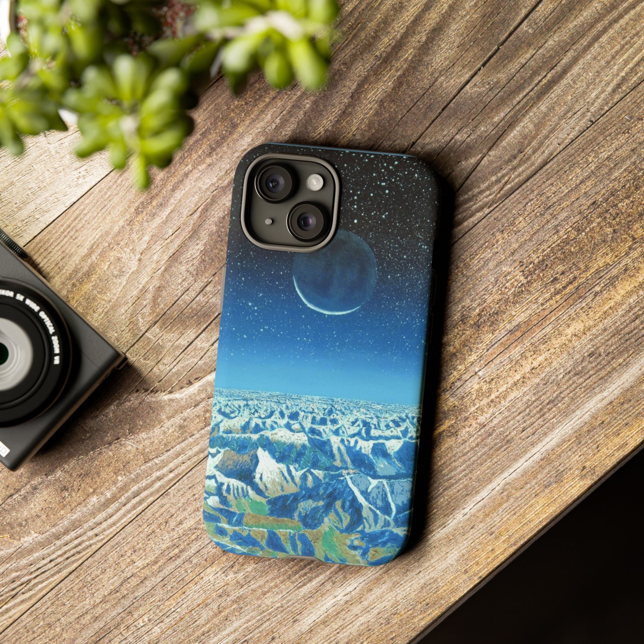 Moon- Himalayas Phone Case — Night Sky Crescent Moon Protective Tough Case