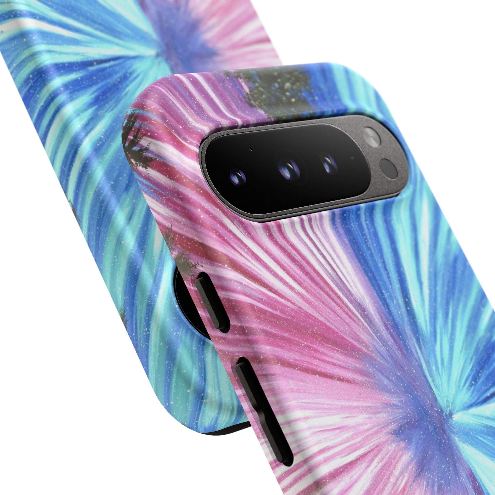 Phone Case — Pink & Blue Burst Tough Protective Case