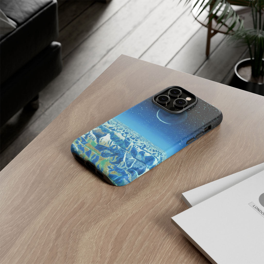 Moon- Himalayas Phone Case — Night Sky Crescent Moon Protective Tough Case