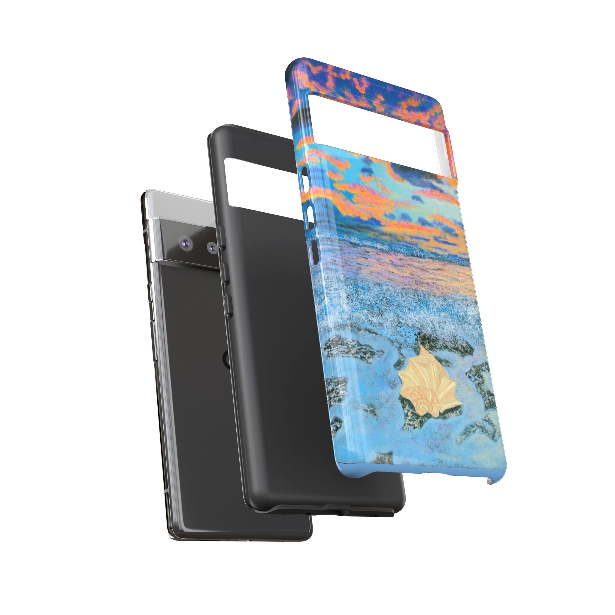 Beach Sunset Phone Case — Tropical Ocean Waves Protective iPhone Cover