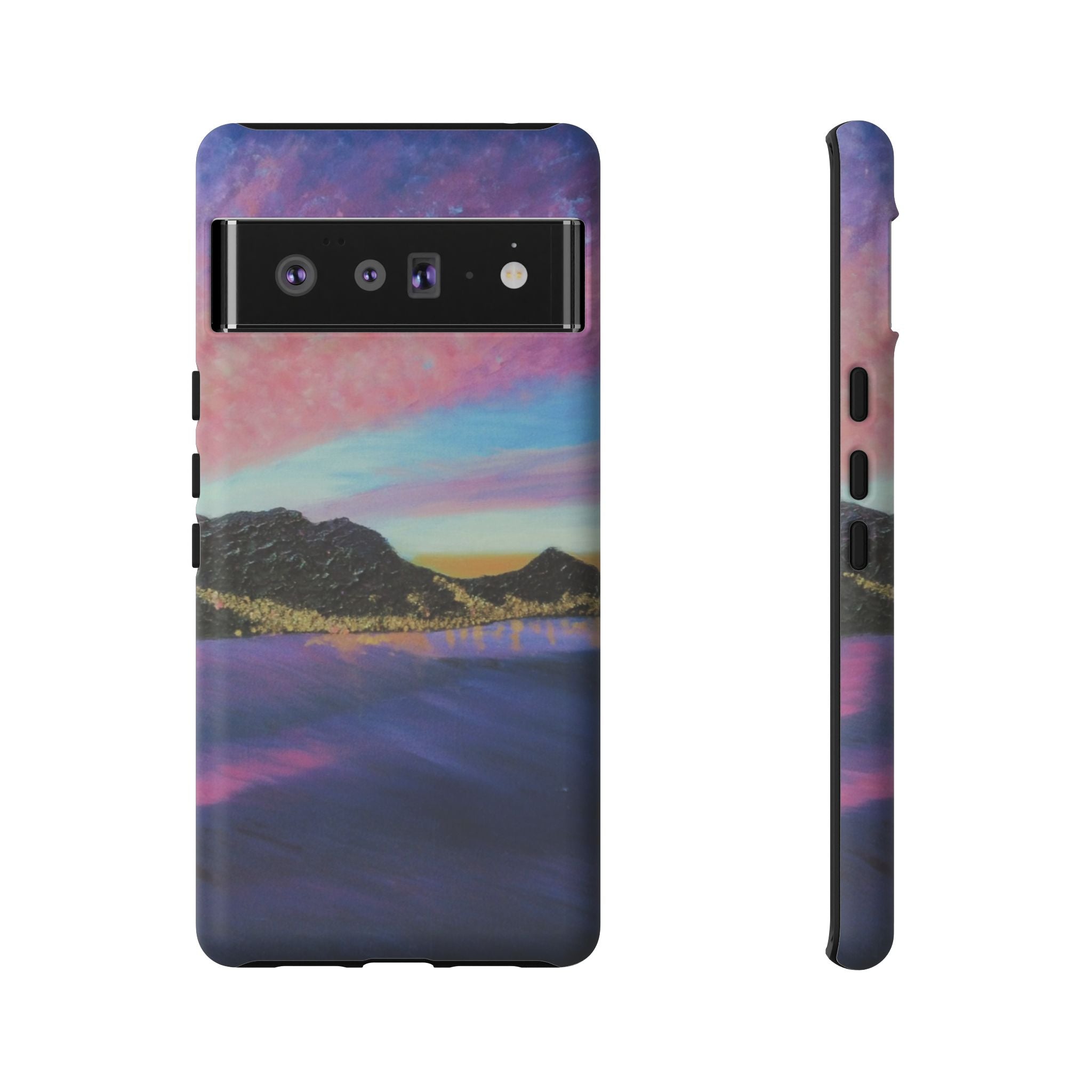 Sunset Mountain Landscape Phone Case — Colorful Sky Tough Case