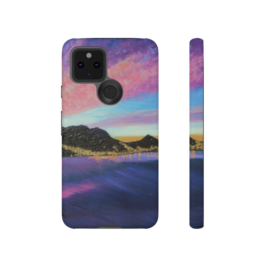 Sunset Mountain Landscape Phone Case — Colorful Sky Tough Case