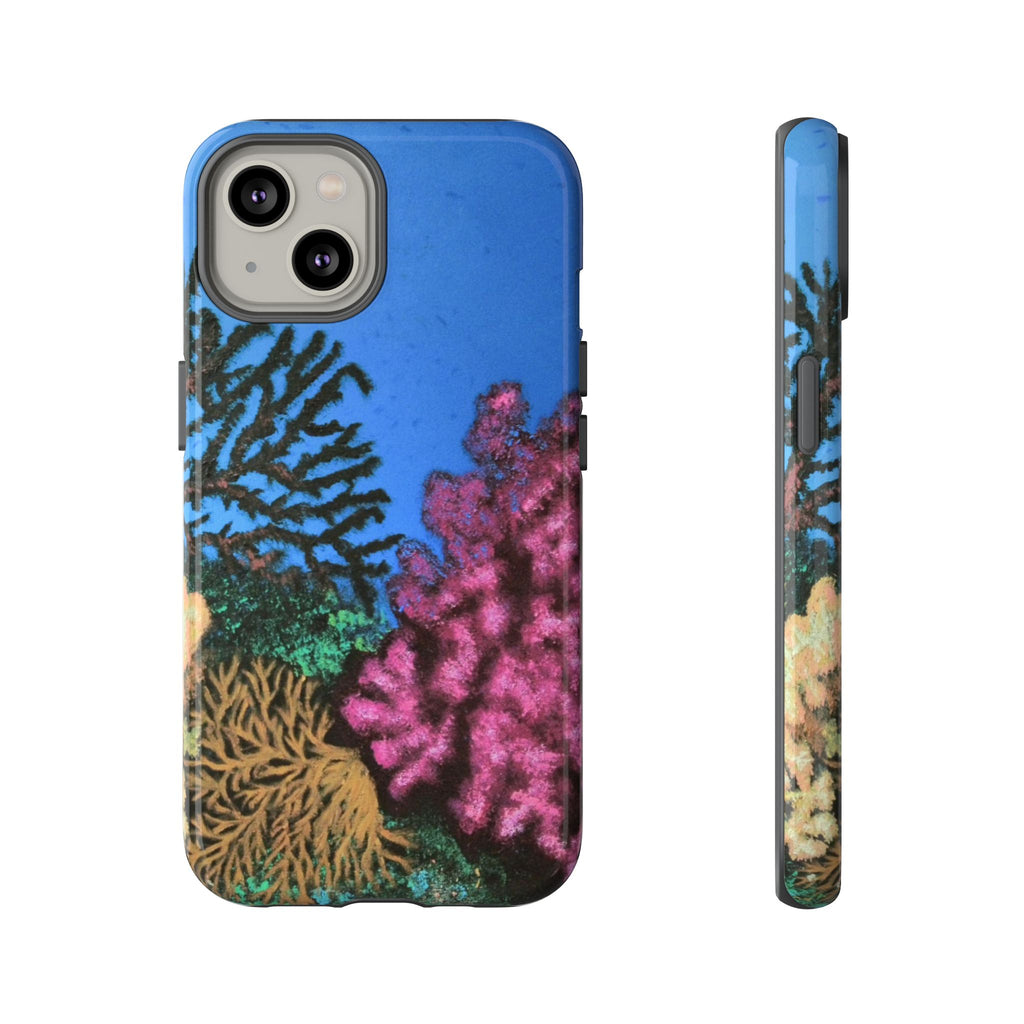Coral Reef Tough Phone Case — Underwater Ocean Art iPhone Protector