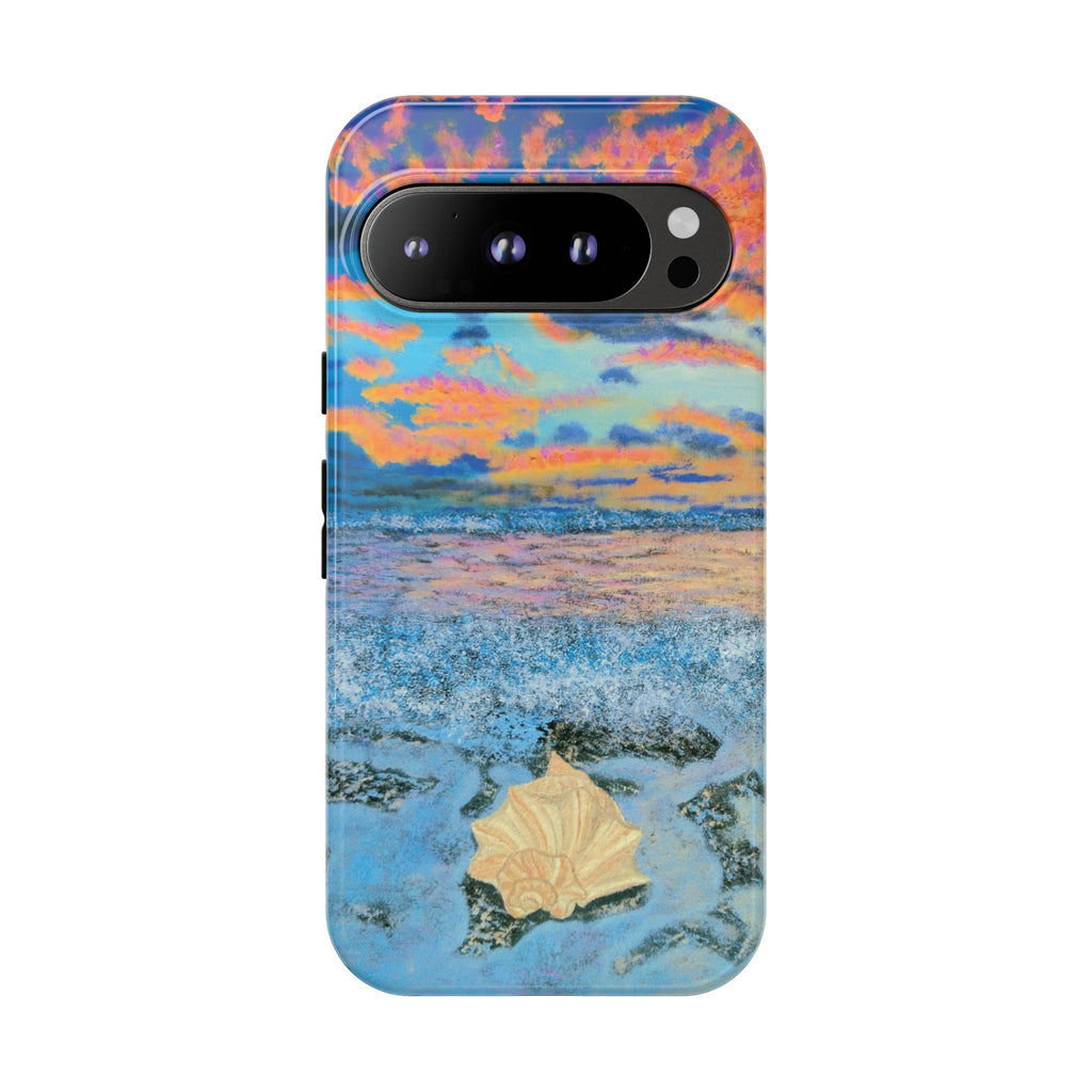 Beach Sunset Phone Case — Tropical Ocean Waves Protective iPhone Cover