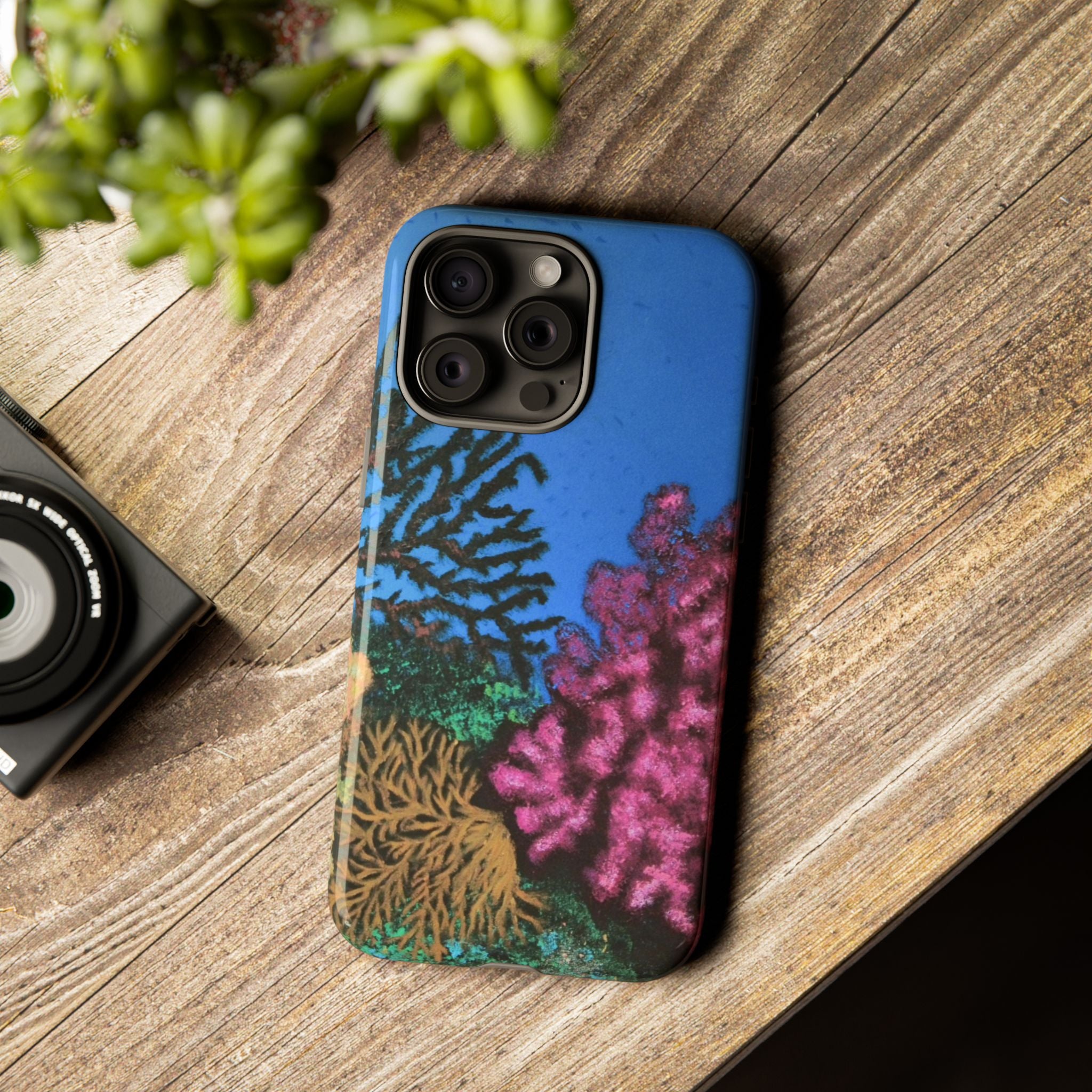 Coral Reef Tough Phone Case — Underwater Ocean Art iPhone Protector