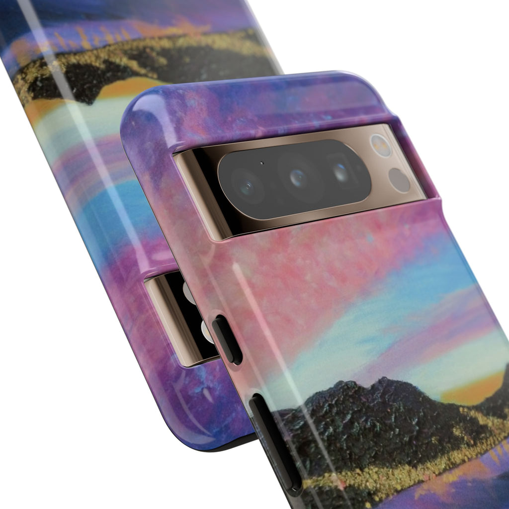 Sunset Mountain Landscape Phone Case — Colorful Sky Tough Case