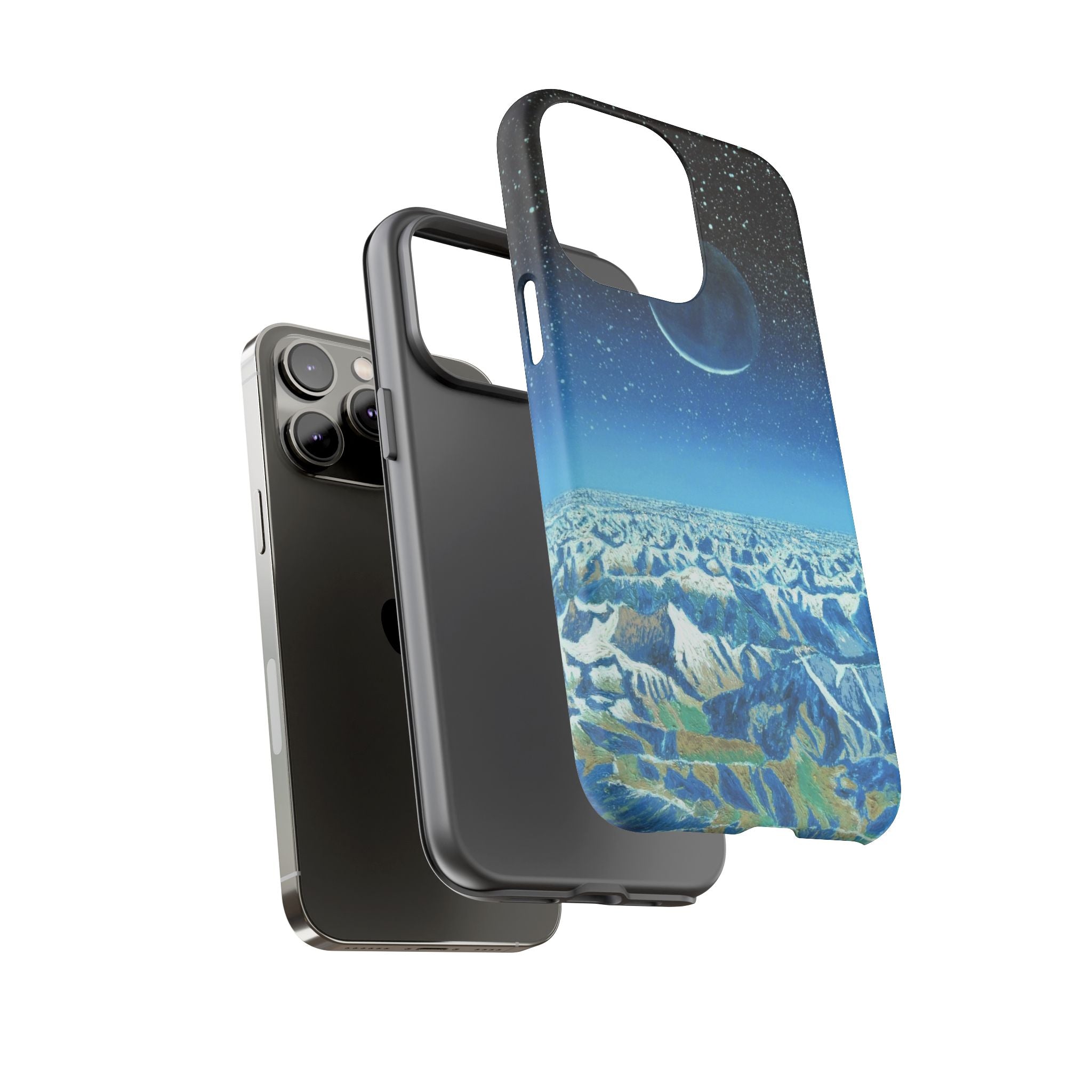 Moon- Himalayas Phone Case — Night Sky Crescent Moon Protective Tough Case