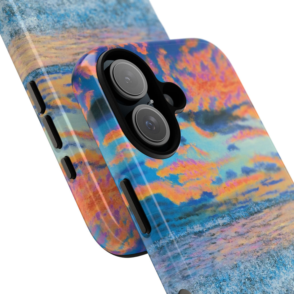 Beach Sunset Phone Case — Tropical Ocean Waves Protective iPhone Cover