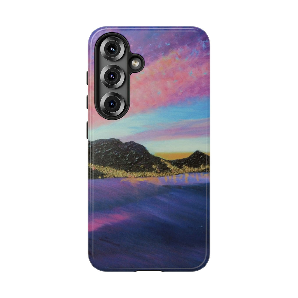 Sunset Mountain Landscape Phone Case — Colorful Sky Tough Case