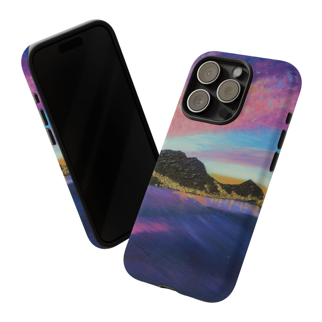Sunset Mountain Landscape Phone Case — Colorful Sky Tough Case