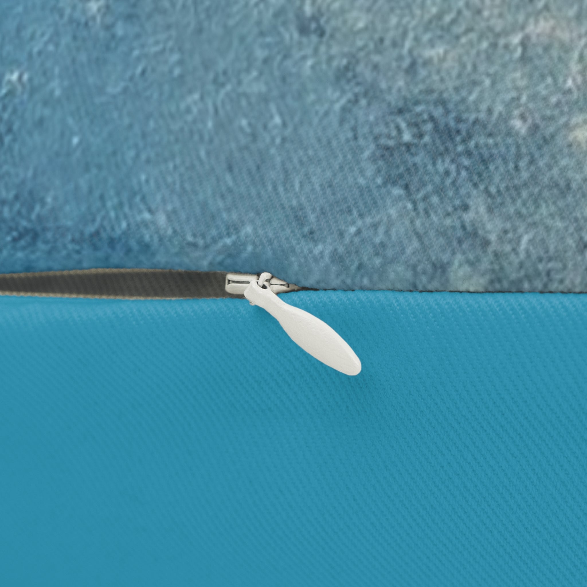 Ocean Wave Blue Lumbar Pillow