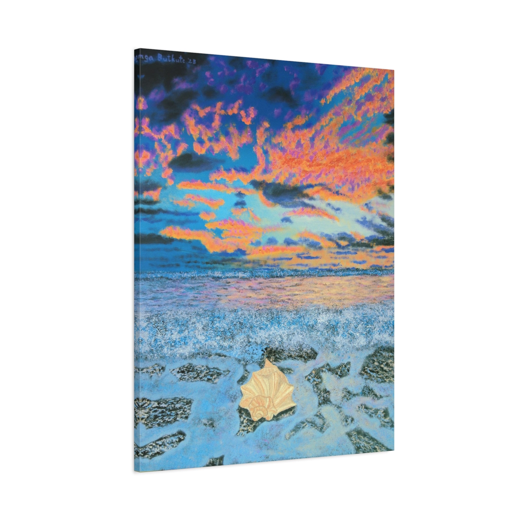 After the Storm Canvas Print — Tropical Beach Sunset Wall Art