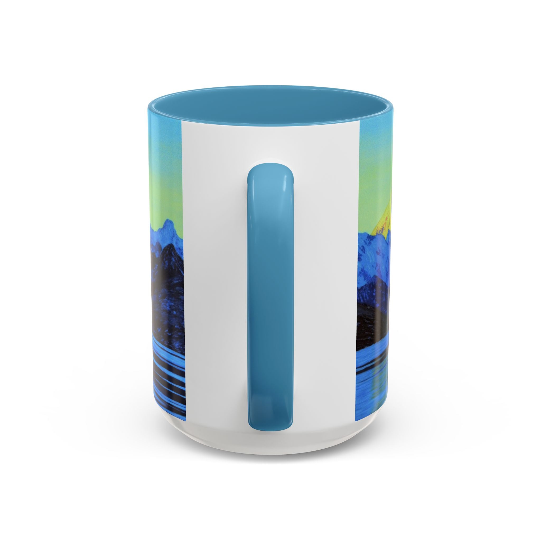 Blue Mountain Accent Coffee Mug – Sunrise Alpine Scenic 11/15oz