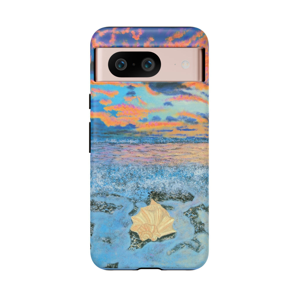 Beach Sunset Phone Case — Tropical Ocean Waves Protective iPhone Cover