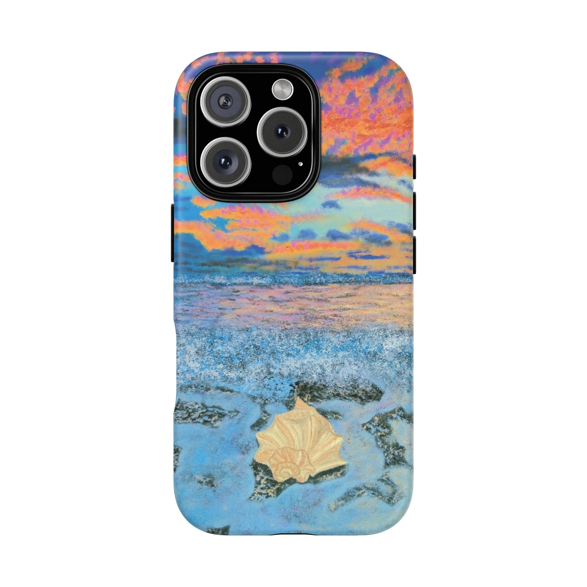 Beach Sunset Phone Case — Tropical Ocean Waves Protective iPhone Cover