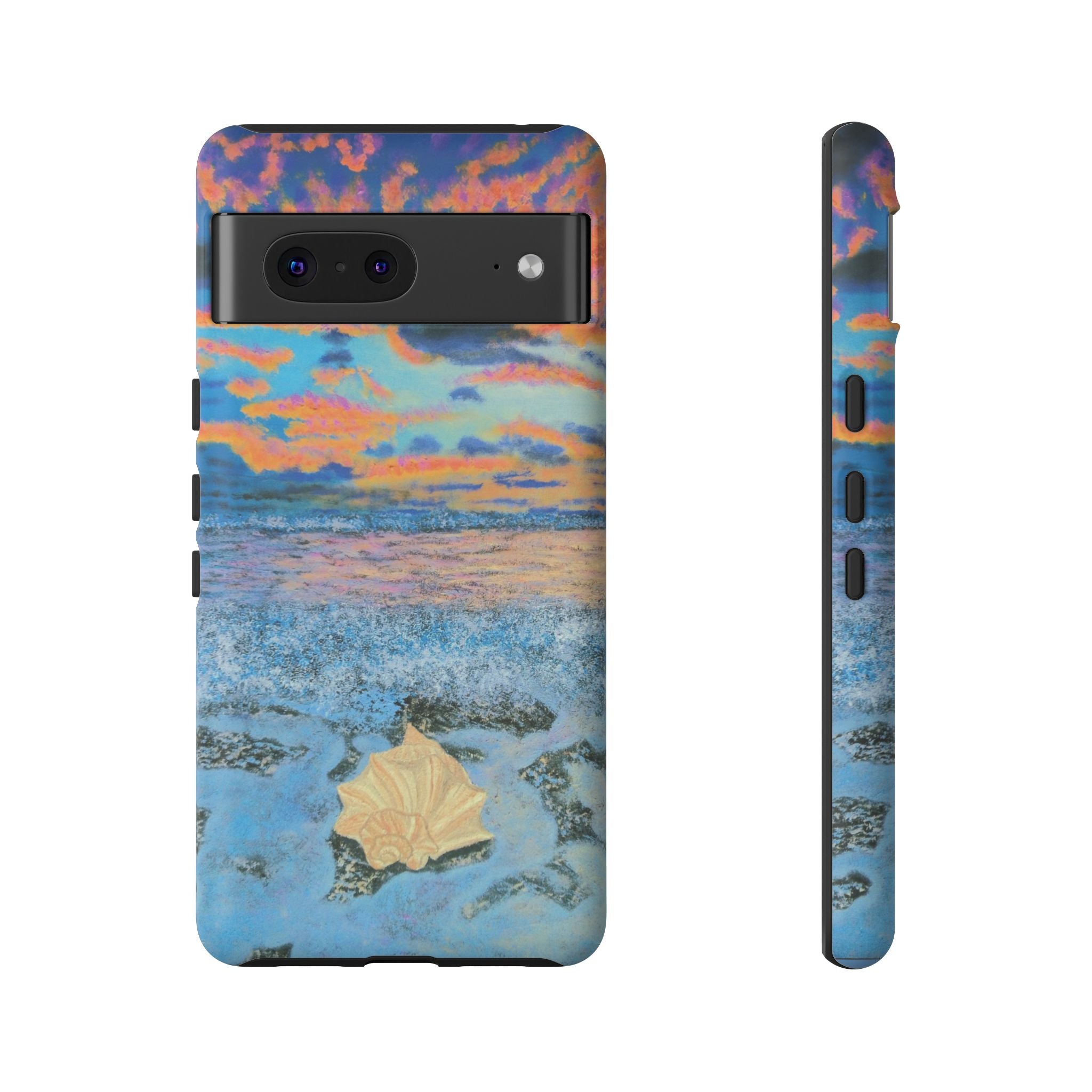 Beach Sunset Phone Case — Tropical Ocean Waves Protective iPhone Cover