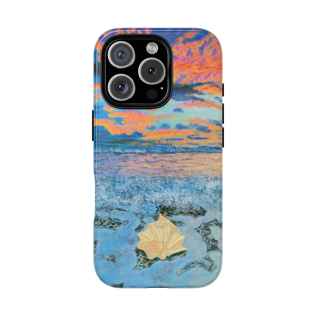 Beach Sunset Phone Case — Tropical Ocean Waves Protective iPhone Cover