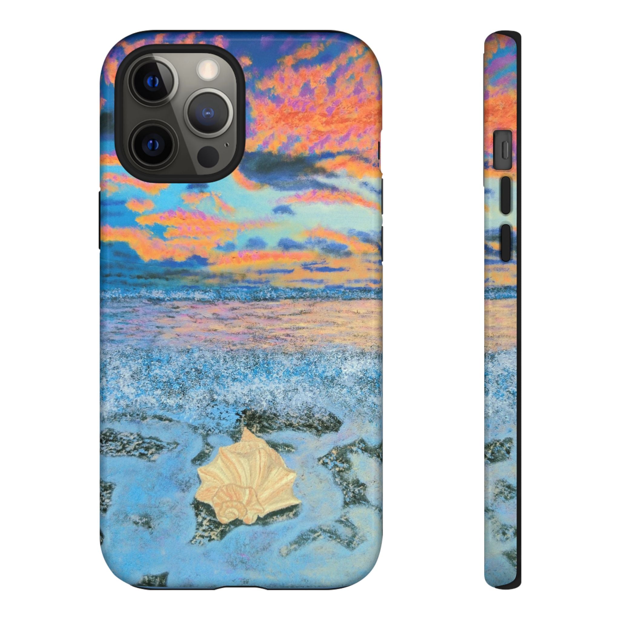 Beach Sunset Phone Case — Tropical Ocean Waves Protective iPhone Cover