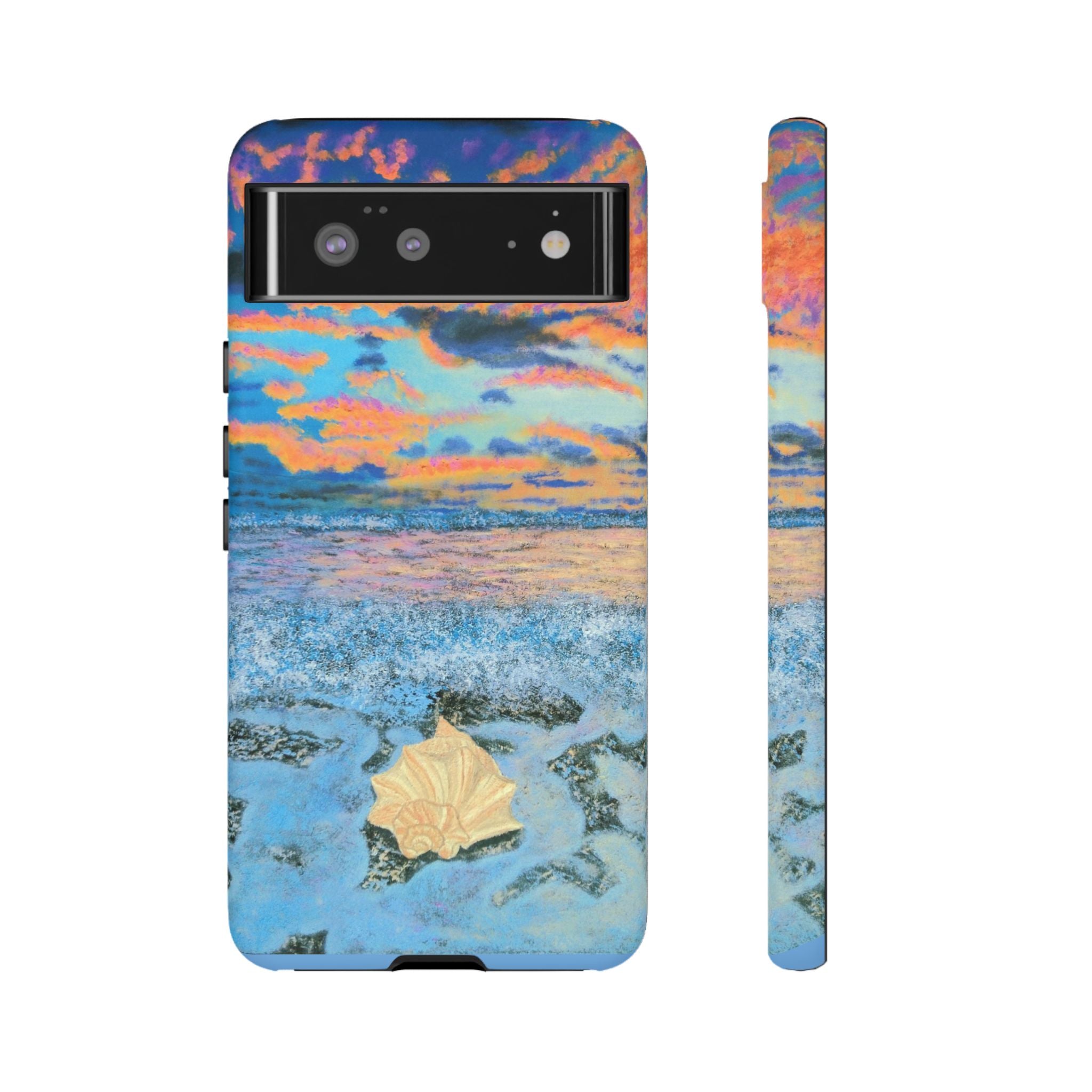 Beach Sunset Phone Case — Tropical Ocean Waves Protective iPhone Cover